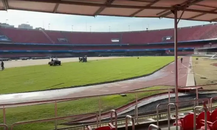 São Paulo inicia troca do gramado do Morumbis após sequência de shows