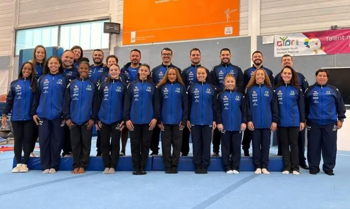 Seleções Brasileiras de Ginástica Artística encerram período de aclimatação para o Mundial de Roterdã