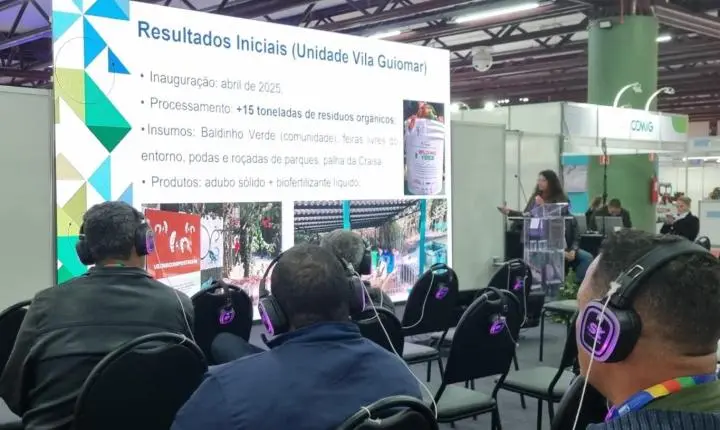 Semasa apresenta resultados do programa Quintal Verde Vila Guiomar em congresso nacional no Rio Grande do Sul