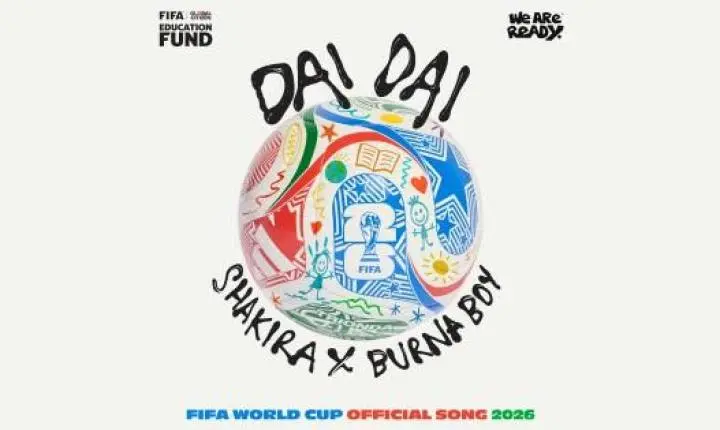 Shakira e Burna Boy lançam música oficial da Copa do Mundo de 2026 com foco em fundo social