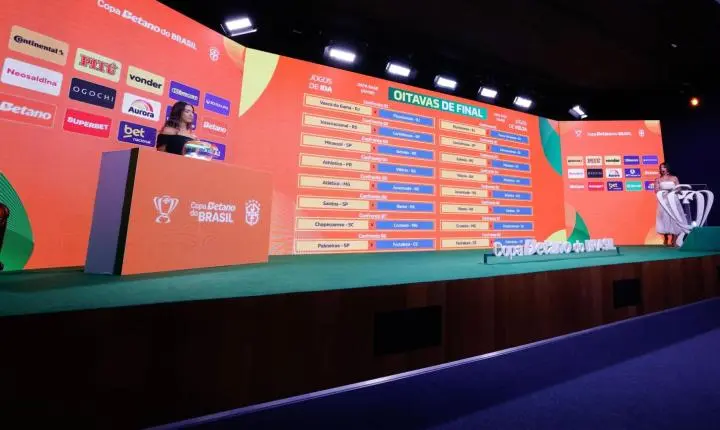 Sorteio na CBF define os confrontos e mandos de campo das oitavas de final da Copa do Brasil