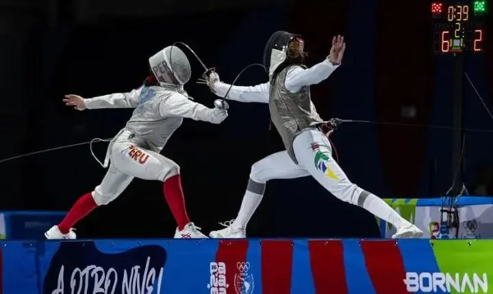 Valentina Basso e Pedro Louzada são bronze na esgrima no Panamá